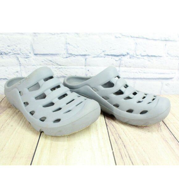 Oboz Whakata Unisex Gray Rubber Slip On Comfort Clogs Mules Sandals Size 9 - Picture 3 of 10